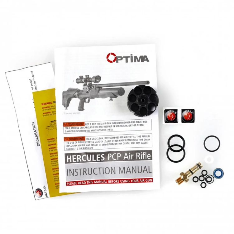 Wiatrówka PCP Optima by Hatsan Hercules (7,62mm/9mm/11.43mm)