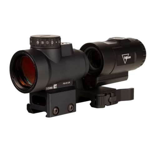 Zestaw kolimator + powiększalnik Trijicon MRO HD 1x25 Red Dot 2.0/68 MOA Combo LED Black
