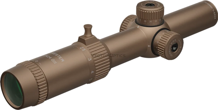 Luneta celownicza Vector Optics Forester 1-5x24SFP GenII FDE