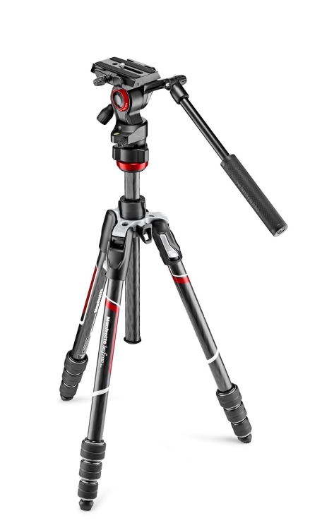 Manfrotto Statyw podróżny Befree Live Twist Carbon MVKBFRTC-LIVE z gł. video i torbą