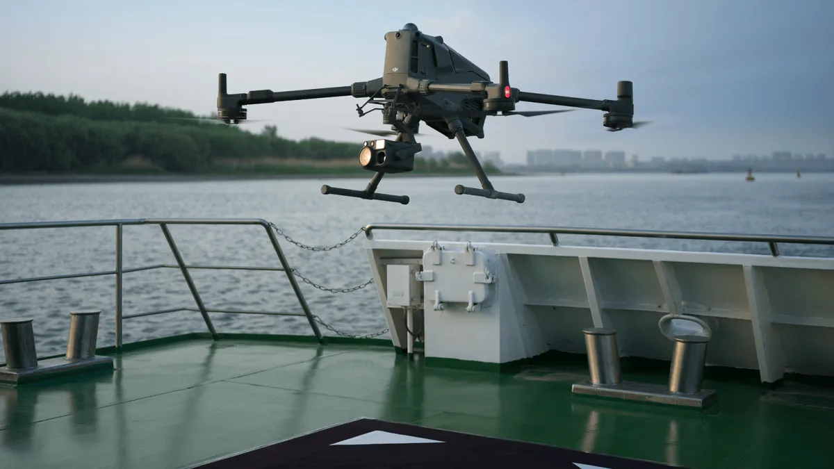 DJI MATRICE 400 startowanie ze statku
