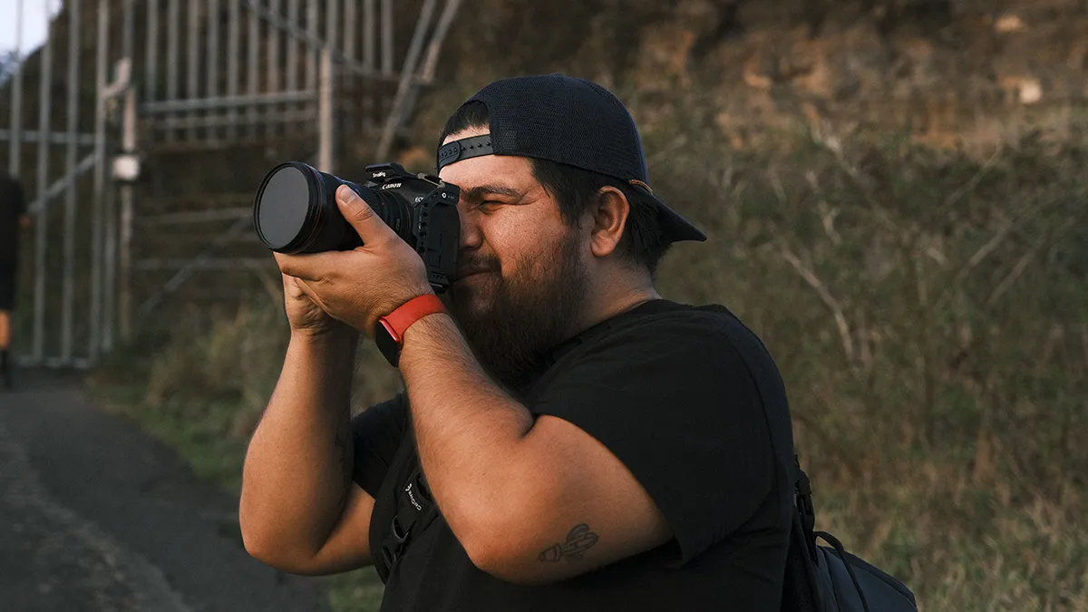 Fotograf w terenie