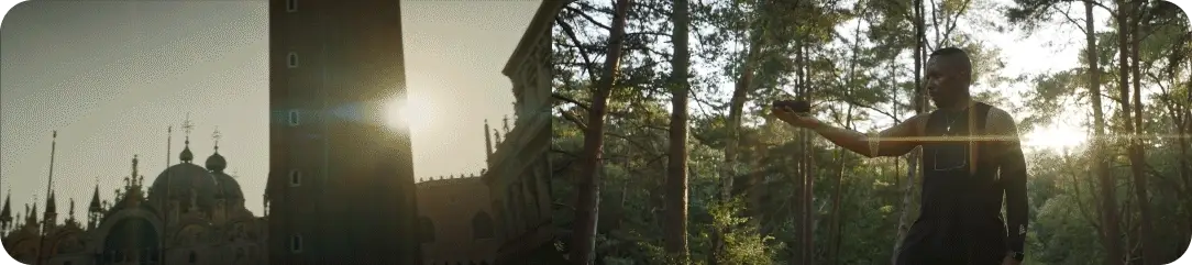 Obiektyw anamorficzny - flary