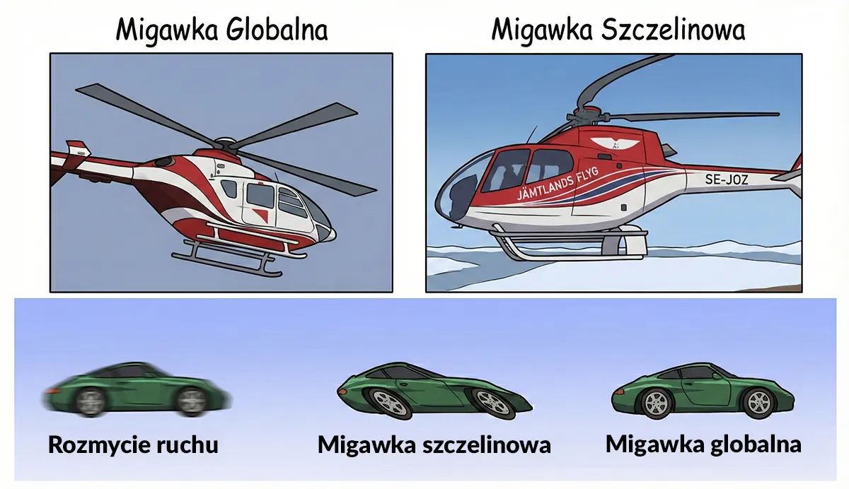 Migawka globalna a szczelinowa