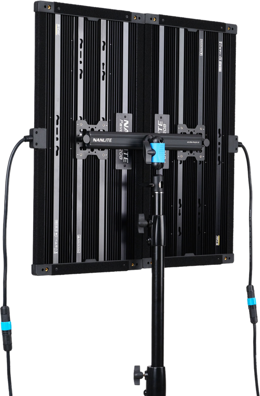 Statyw Nanlite Dual-Panel Coupler Kit – zestaw z softboxem dla Pavoslim 120B/120C
