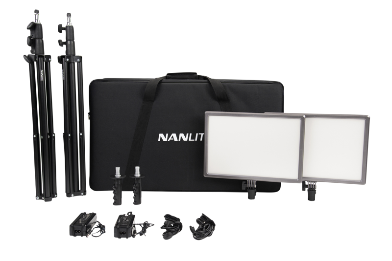 Zestaw Nanlite LumiPad 25 - 2 panele LED ze statywem i torba
