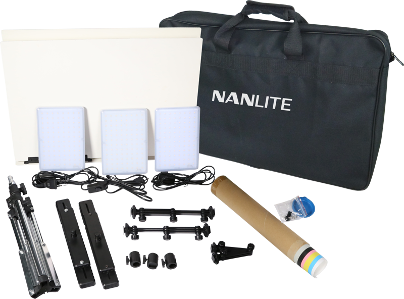 Zestaw 3 paneli LED Nanlite Compac 20