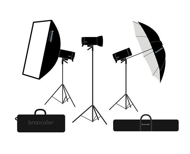 Zestaw lamp Broncolor Stelos 800 L - PRO KIT