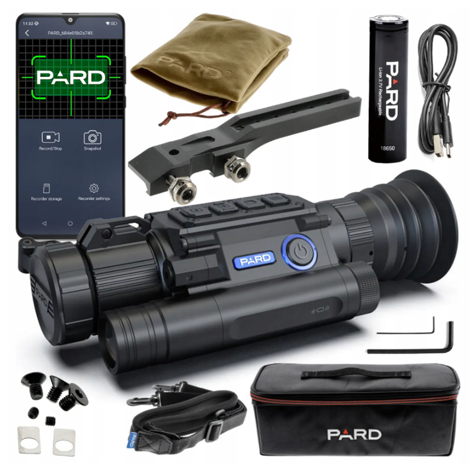 Celownik noktowizyjny z dalmierzem PARD NV-008SP2 50 mm 850 nm LRF 