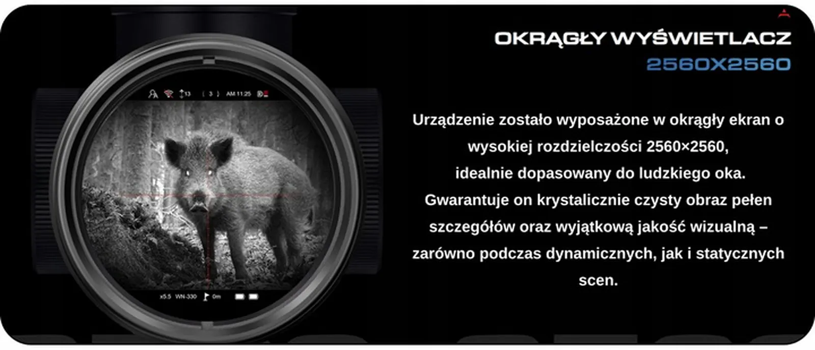 Celownik noktowizyjny PARD Night Stalker 4K eX 70 mm + moduł IL1 dalmierz i iluminator 850nm