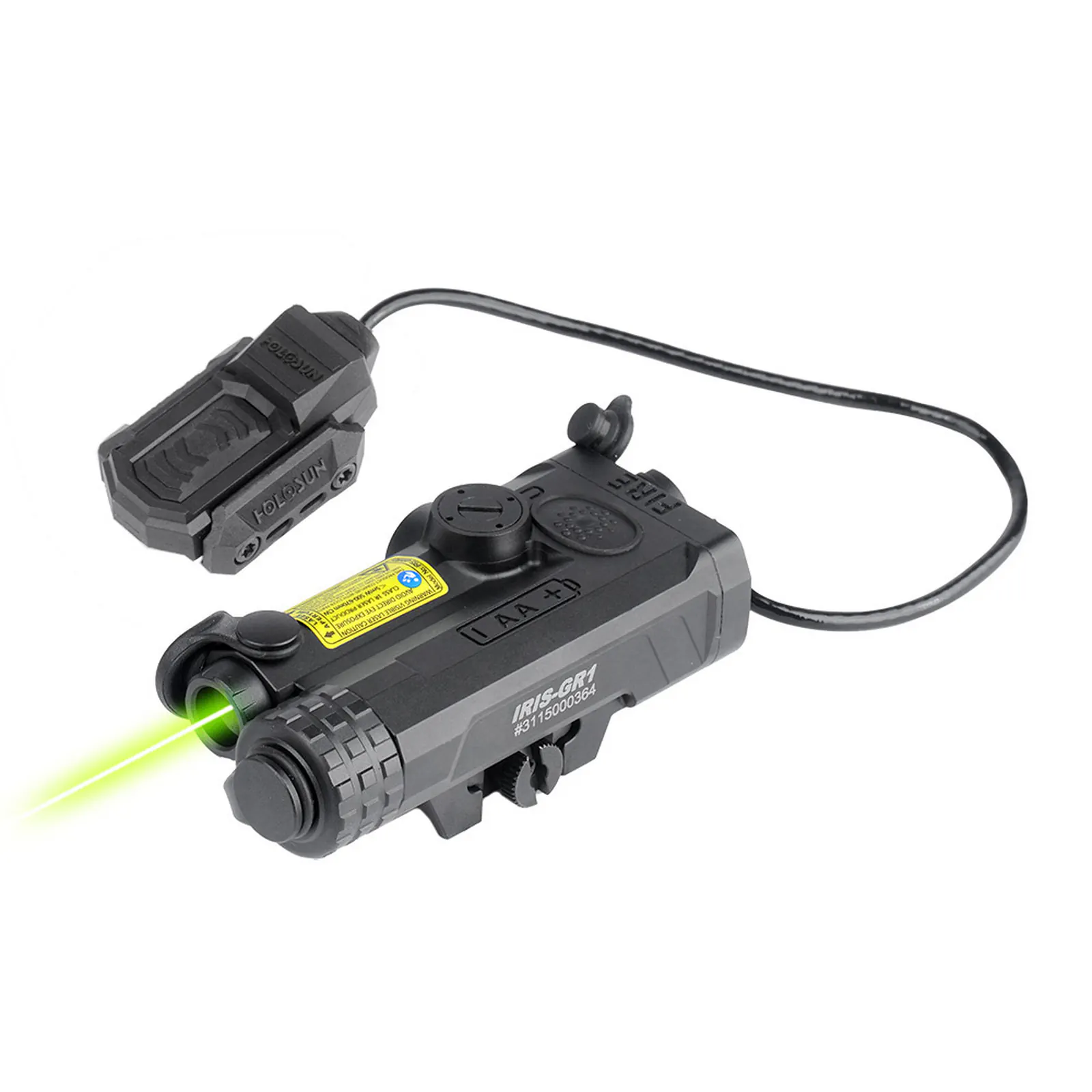 Laserowy wskaźnik celu Holosun IRIS-GR1 (zielony laser)
