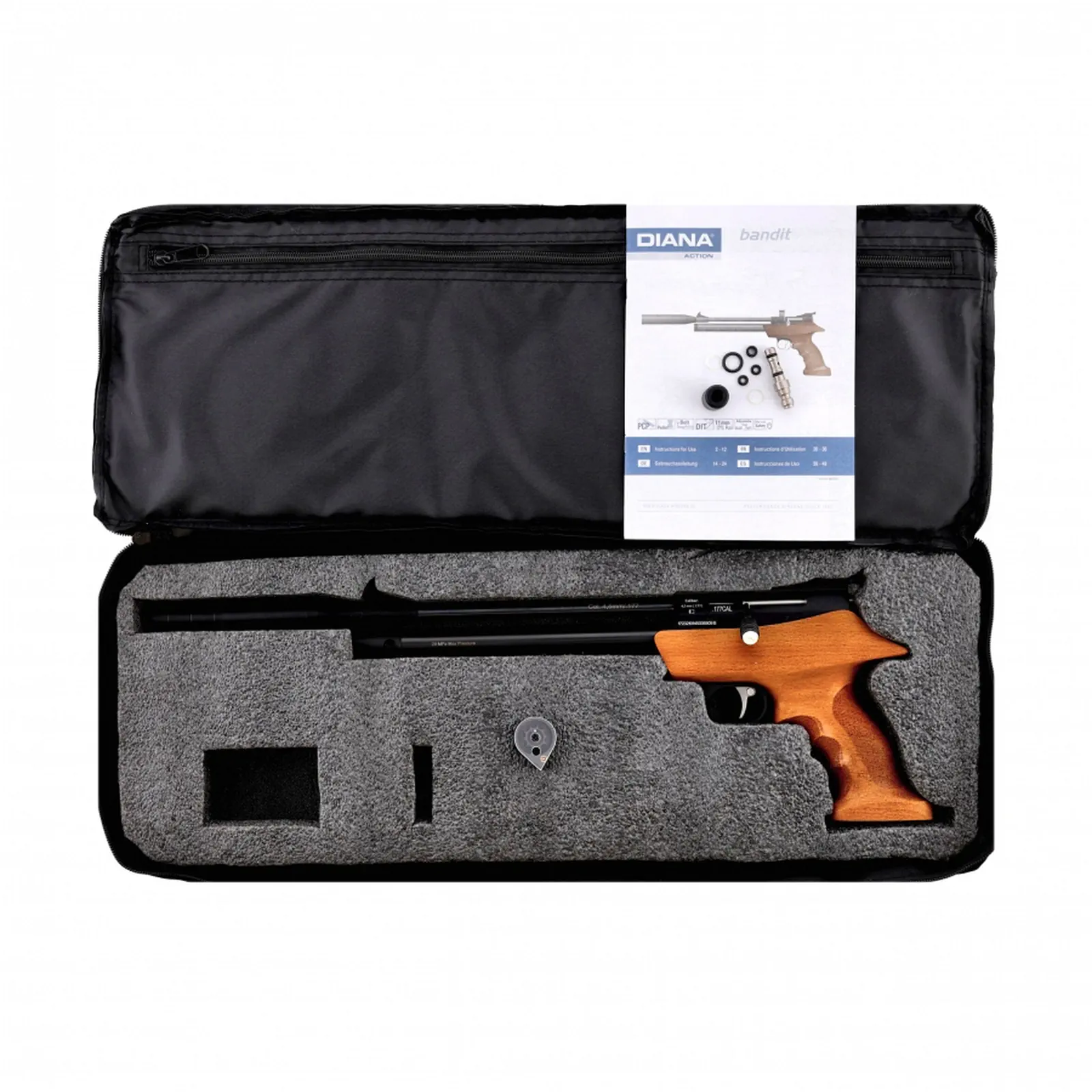 Wiatrówka Diana pistolet PCP Bandit (4,5mm / 5,5mm)